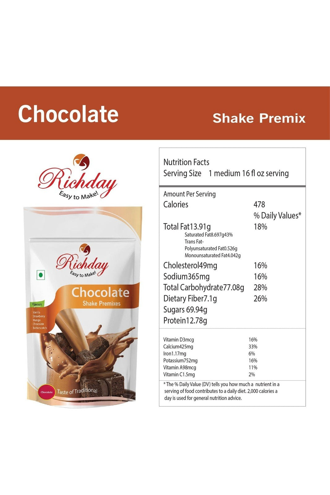 Chocolate Shake Premix