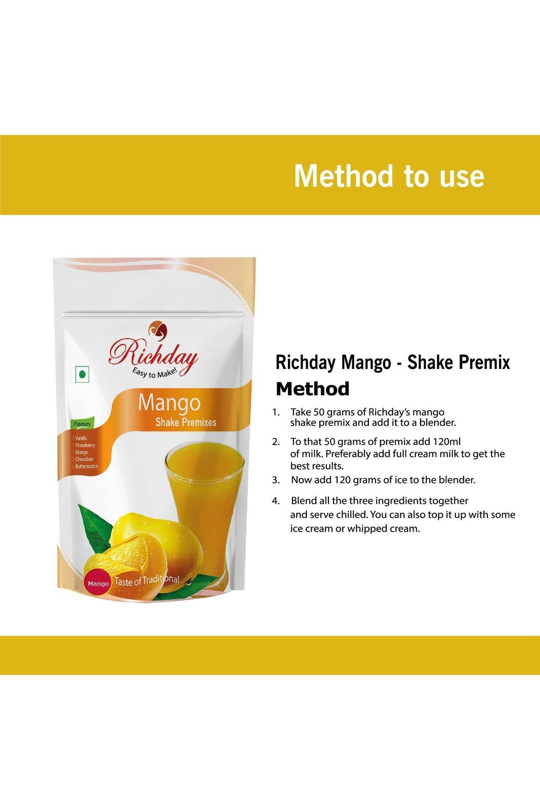 Mango Shake Premix