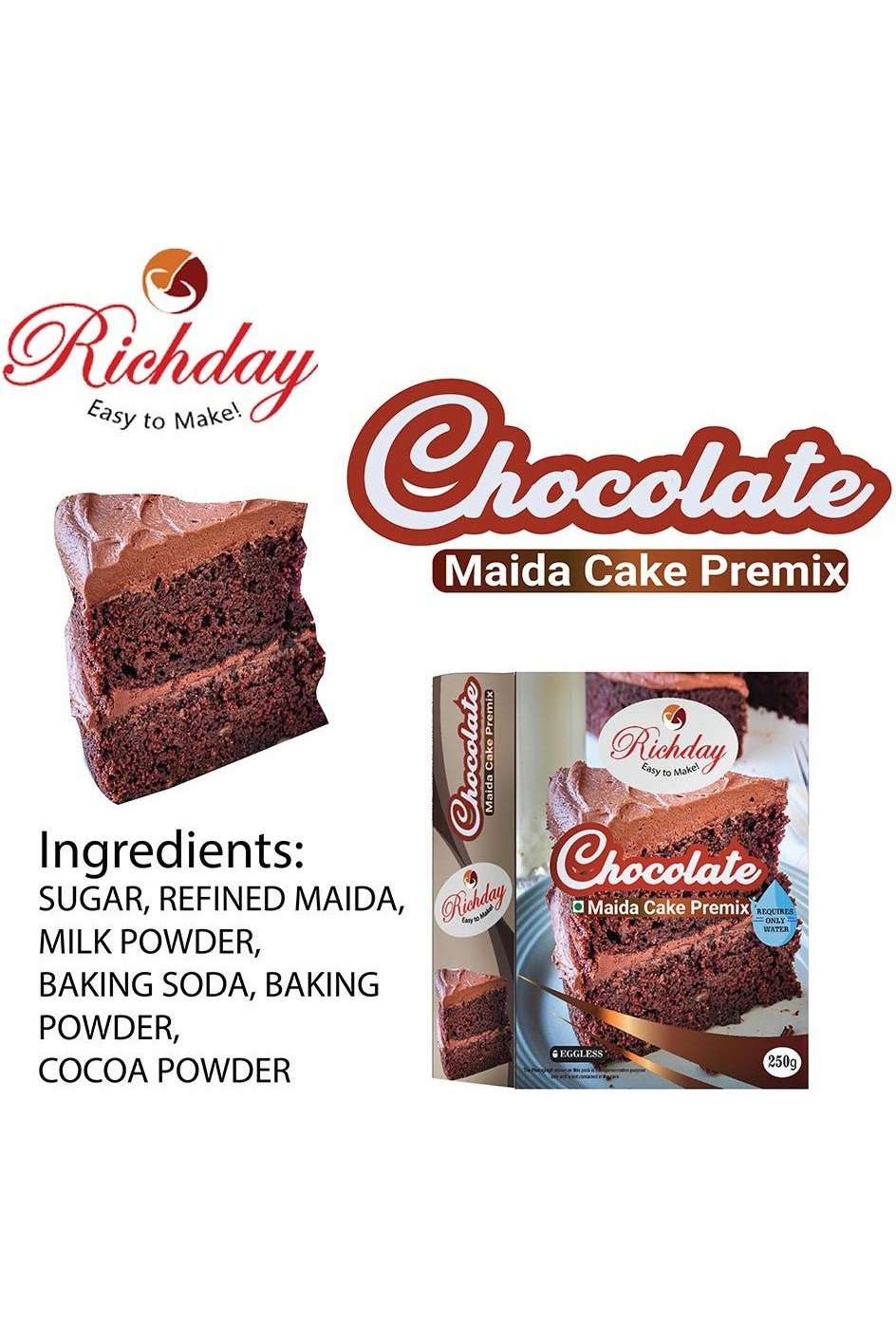 Chocolate Maida Cake Premix