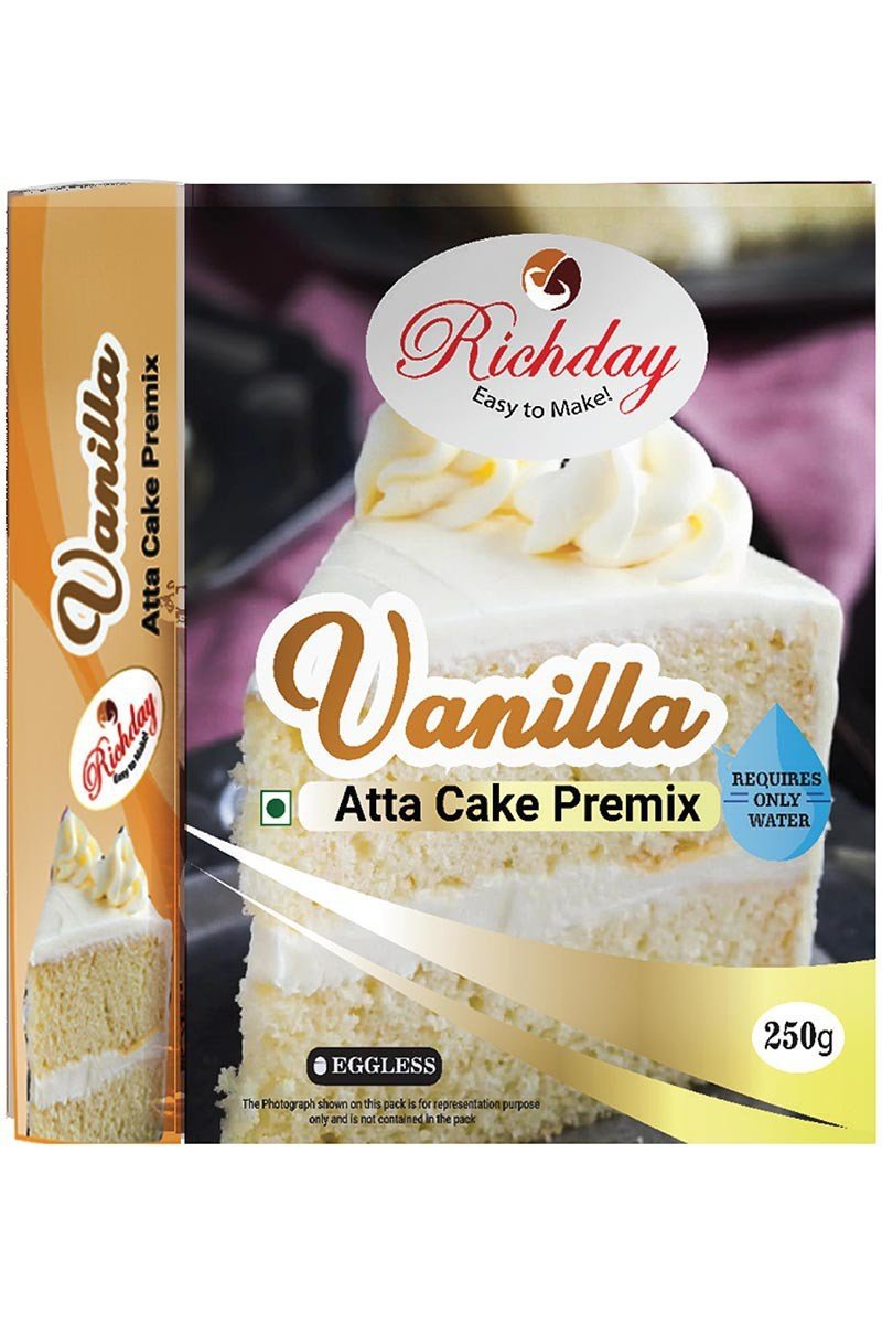 Eggless Vanilla Atta Cake Premix