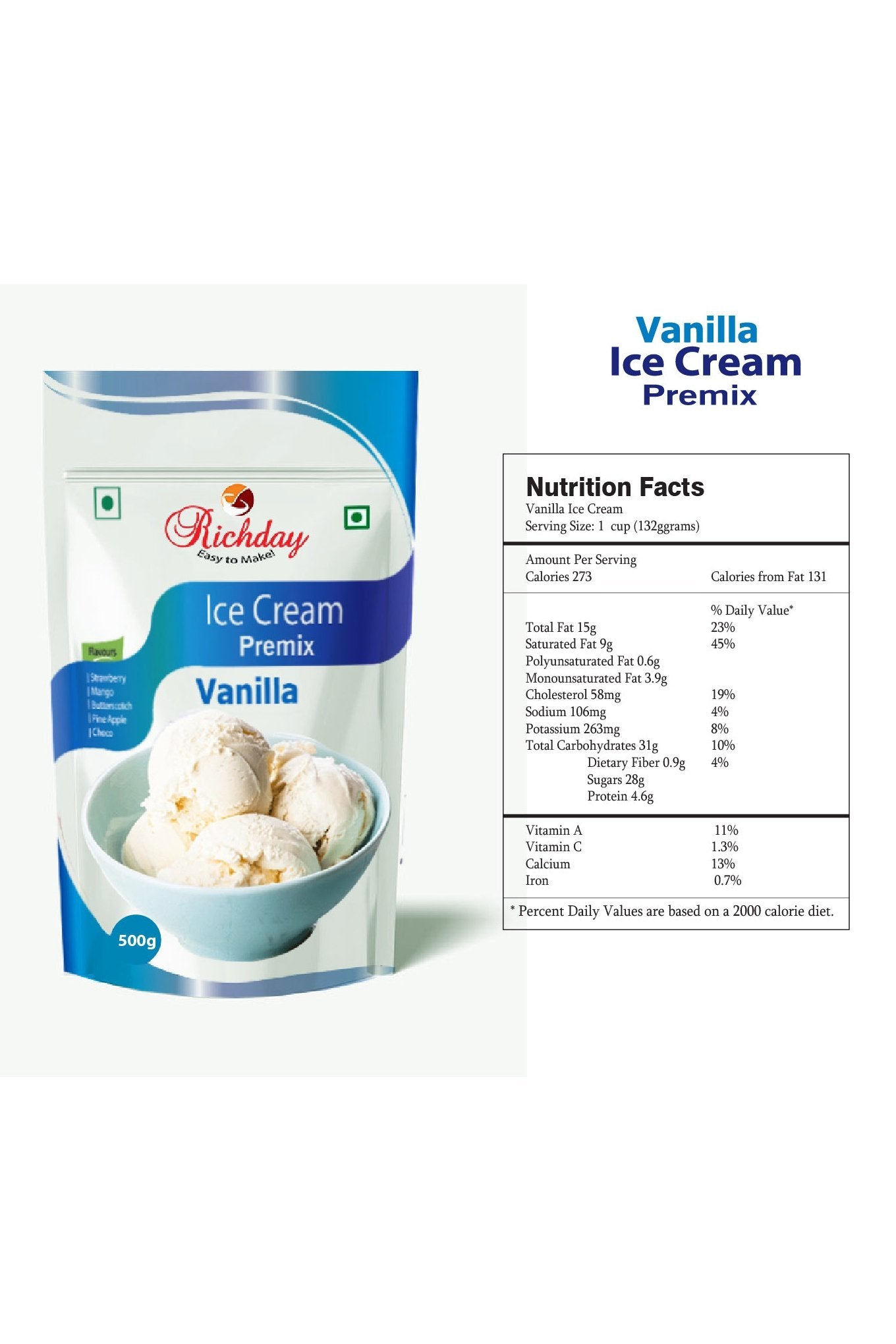 Vanilla Icrecream Premix