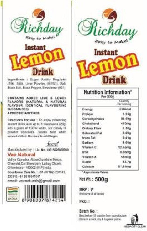 Instant Lemon Drink