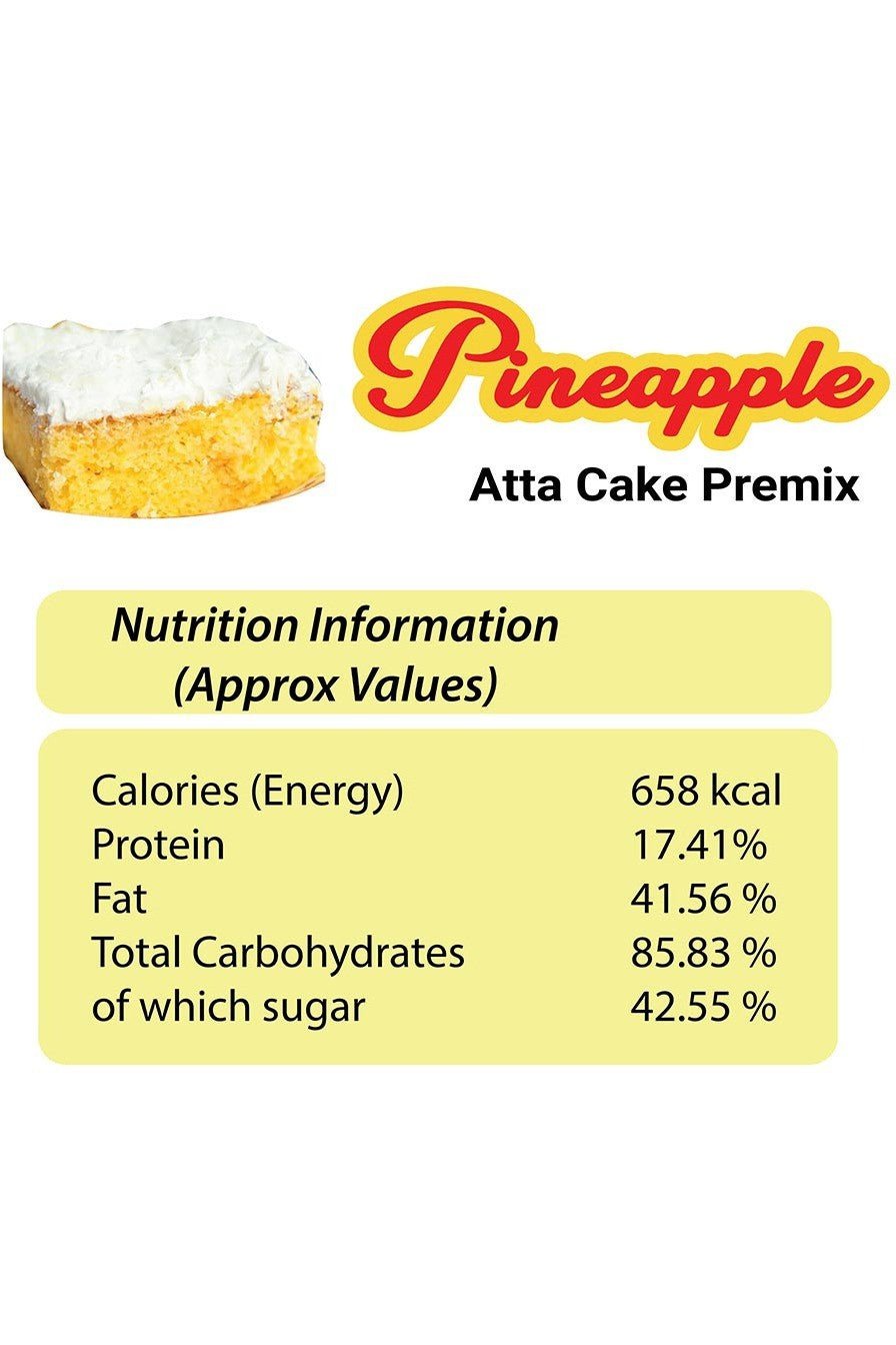 Eggless Pineapple Atta Cake Premix