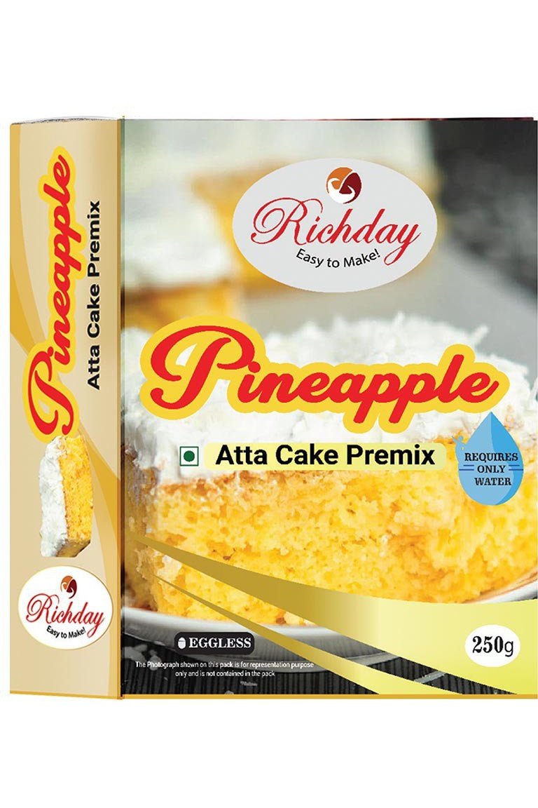 Eggless Pineapple Atta Cake Premix